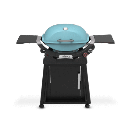 Weber - Q 2800N+ Gas Grill with Premium Stand - Sky Blue