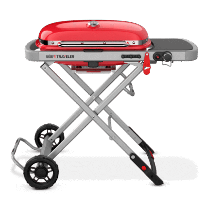 Weber - Traveler Portable Gas Grill - Red