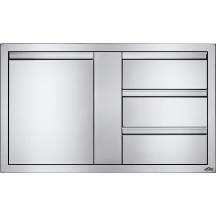 Napoleon - 42" X 24" Large Single Door & Triple Drawer